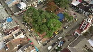 Fresno Tolima vista aérea parque Principal