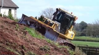 Komatsu Dozer Preparing Ground