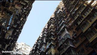 【4K】Walk at Monster Building, Hong Kong | Living in a most dense city in the world