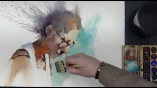 Fast Portrait Watercolor Demo