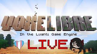 Getting back into the swing of things~ Luanti w/ VoxeLibre  - Open Source Minecraft Alternative