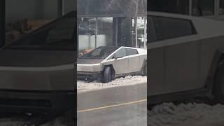 Tesla Cybertruck vs. Quebec Winter ️ #Cybertruck #Tesla #Winter