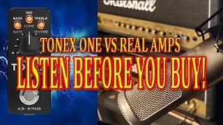 Tonex One pedal vs real amps. CLASSIC ROCK TONES!