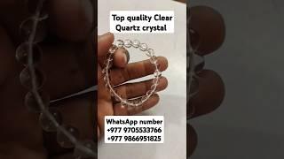 pure quality clear quartz crystal bracelet #youtubeshorts #shorts #gemstone #crystals