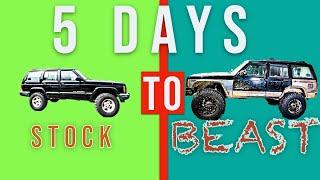 5 Days to TOTAL Jeep Cherokee XJ Makeover!