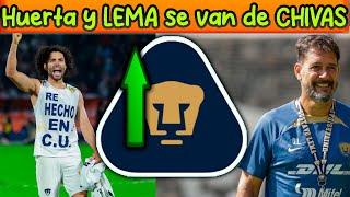  BOMBA! Chino HUERTA y GUSTAVO LEMA se VAN DE PUMAS?! Esto DIJERON en la UNAM! Llegan los MILLONES