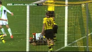 Weidenfeller incredible save | Borussia Dortmund vs VfL Wolfsburg | 15/04/2014