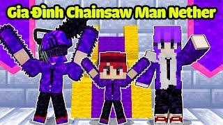 HACHI EM BÉ ĐƯỢC GIA ĐÌNH QUỶ CƯA NETHER NHẬN NUÔI TRONG MINECRAFT*HACHI GIA ĐÌNH QUỶ CƯA NETHER*