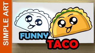 Simple art #09  Funny Taco art  ताको कला  @Chhota Art – MathsTables