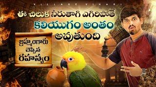 World will end if this parrot drinks water and flies in this temple | Animela Kadapa