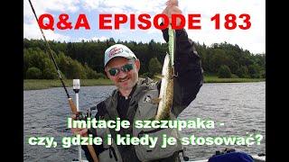 Q&A odcinek 183 - Imitacje szczupaka - gdzie i kiedy je stosować?