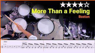 [Lv.14] More Than a Feeling  - Boston () Drum Cover with Sheet Music