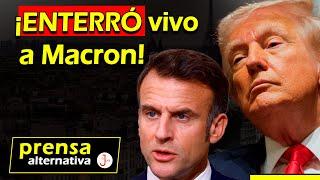 Trump lo rechazó! Toda Francia se ríe de Macron!