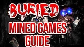 Black Ops 2 ZOMBIES "Buried" - "MINED GAMES" - Easter Egg Achievement Guide! (Maxis)