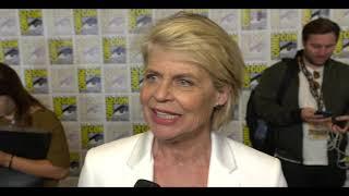 Terminator: Dark Fate: Linda Hamilton Comic-Con 2019 Interview | ScreenSlam