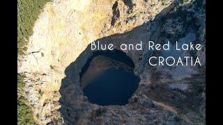 Blue & Red Lake from above - Imotski, Croatia