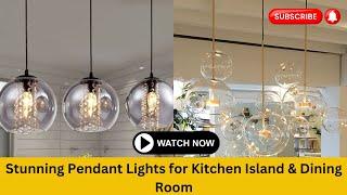 Stunning Pendant Lights for Kitchen Island & Dining Room | Explore Trendy Glass Designs