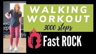 22 min Fast Walking Workout | 3000 steps ROCK Walk