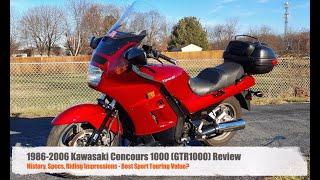 1986-2006 Kawasaki Concours 1000 (GTR1000) Review - History, Specs, Riding Impressions!