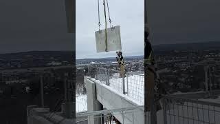 Architectural precast installation on Carling Ave.