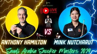  LIVE Saudi Arabia Snooker Masters 2024 | Day 2 | Table 1 | Anthony Hamilton x Mink Nutcharut