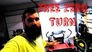 I Got A Free Zero Turn - Lawn Care Vlog