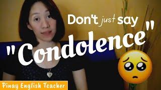 Learn BASIC SENTENCES for expressing condolences in English ||  CONDOLENCES