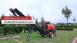 RIMA log splitter firewood processor