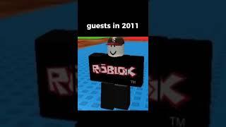 evolution of Roblox guests 