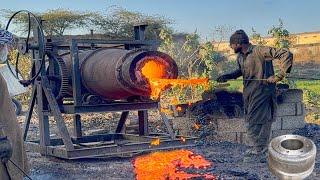 Pakistani Joguard / How do local factories make truck brake drums?