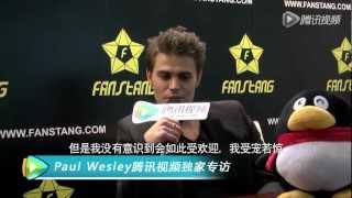 Paul Wesley interview - Shanghai 2013/3/12 HD 720P