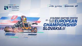 FIA Karting European Championship OK/Junior/Academy Round 3 Slovak Karting Center/Slovakia (Sunday)