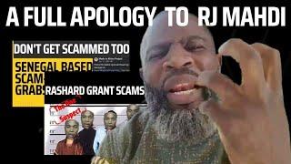 So Sorry!!!  Why I called RJ Mahdi a Scammer