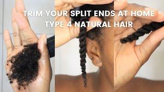 HOW TO TRIM SPLIT ENDS TO AVOID FAIRY KNOTS & TO HELP RETAIN LENGTH