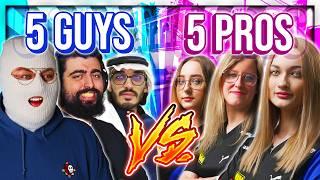 5 FRIENDS vs. 5 FEMALE PROS (WHO WINS?)