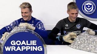 Craig MacGillivray vs. Alex Bass | Goalie Present Wrapping Challenge