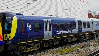 SWR 450087 + 450111 With New SWR Livery/New Interior Walk Through + 450009 At Portsmouth & Southsea