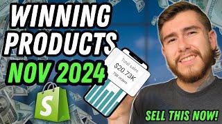 Top 5 Winning Products To Sell NOW (November 2024) | Shopify Dropshipping Trends