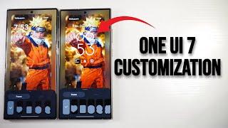 One UI 7 Beta Customization Changes Compared To One UI 6.1.1 (Dark Icons, Lock Screen & More)