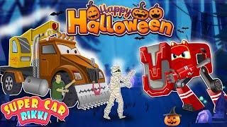 Supercar Rikki vs. Halloween Monster Truck: The Ultimate Showdown!