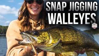 Snap Jigging Walleyes with NEW Glide Baits!! (Full Breakdown)