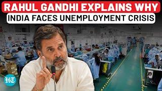 Rahul’s Big Attack On Modi Govt Over Unemployment; Praises China In U.S. Speech | Watch