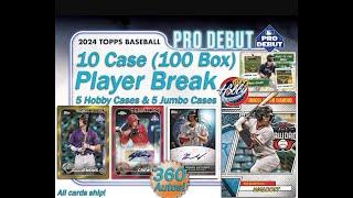 2024 Topps PRO DEBUT 10 Case (100 Box) Player Break eBay 09/08/24