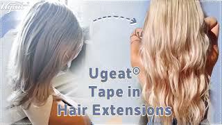 Trying Ugeat Tape in Human Hair Extensions| ugeat.com