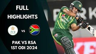 Pakistan vs South Africa 1st ODI 2024 Full Highlights | Pak vs SA