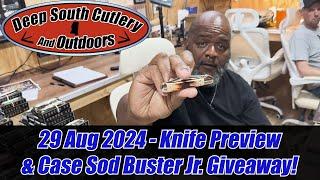 29 Aug 2024 - Knife Preview & Giveaway! Bear & Son, Case, Buck, Cobratec, GEC, Win a Sod Buster Jr.