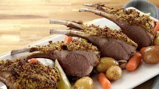 开心果脆皮烤羊排 - Rack of Lamb with Pistachio Crust