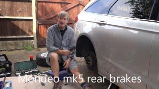 Mondeo mk5 rear brakes service