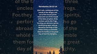 Journey of faith and spiritual growth | Revelation 16:13-14 Daily Bible Verse