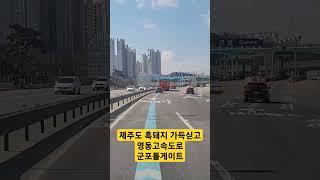 제주도 흑돼지 제주돼지 제주한우 제주말고기 유통하는 제주아재 영동고속도로 군포톨게이트 지나는 블랙박스 #영동고속도로 #군포톨게이트 #제주흑돼지